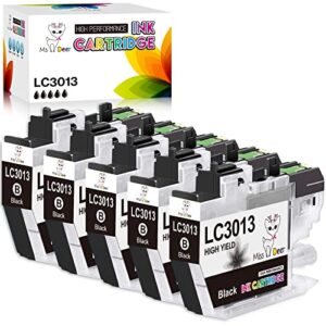 ms deer compatible lc3013 bk ink cartridges replacement for brother ink cartridges lc 3013 lc3011 3011 lc3013bk for mfc-j895dw mfc-j497dw mfc-j491dw mfc-j690dw printer 5 black