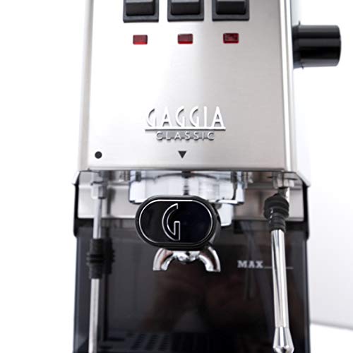 Gaggia RI9380/46 Classic Pro Espresso Machine, 21 Liters,Solid, Brushed Stainless Steel