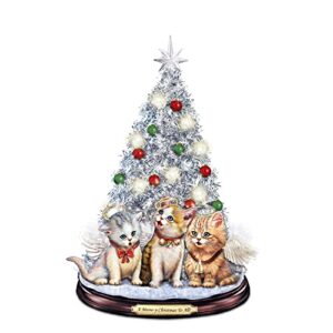 the bradford exchange tabletop christmas tree: a meow-y christmas to all tabletop christmas tree