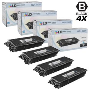 ld compatible toner cartridge replacement for brother tn650 high yield (black, 4-pack)