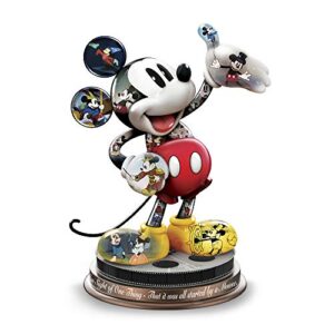 the bradford exchange officially licensed disney ‘mickey mouse’s magical moments’ sculpture hand-painted and hand-cast in artist’s resin