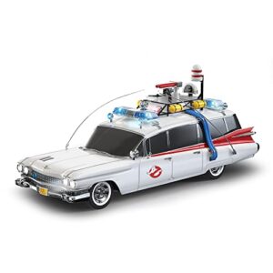 the bradford exchange ghostbusters 1:24-scale ecto-1 car sculpture with working headlights & siren lights