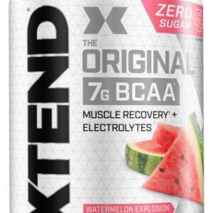 XTEND Original BCAA Powder Watermelon Explosion - Sugar Free Post Workout Muscle Recovery Drink with Amino Acids - 7g BCAAs for Men & Women - 30 Servings