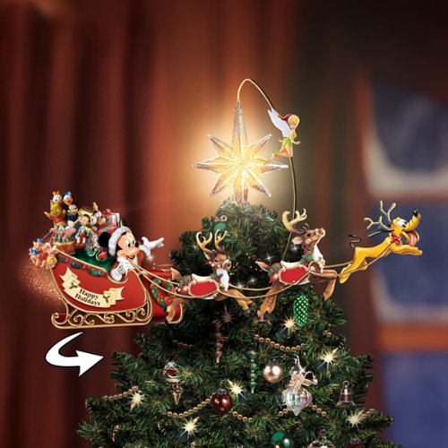 The Bradford Exchange Disney's Timeless Holiday Treasures Tree Topper