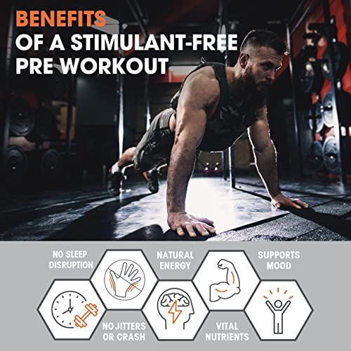 Genius Pre Workout Powder, Sour Apple - All-Natural Nootropic Pre-Workout & Caffeine-Free Nitric Oxide Booster Supplement with Beta Alanine & Alpha GPC - No Artificial Flavors, Sweeteners, or Dyes