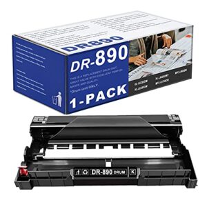 indi 1 pack dr-890 dr890 black drum unit replacement for brother hl-l6250dw l6400dw l6400dwt mfc-l6750dw l6900dw printer(toner is not included).