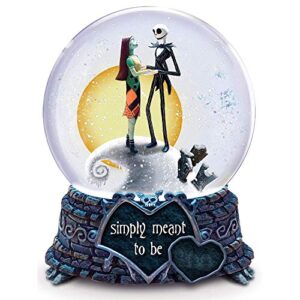 bradford exchange nightmare before christmas jack and sally meant to be musical snow globe