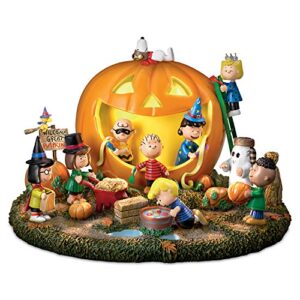 the snoopy peanuts great pumpkin carving party halloween sculpture