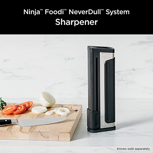 Ninja K31300 Foodi NeverDull System Knife Sharpener, Stainless Steel, Gray