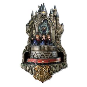 harry potter hogwarts bradford exchange wall clock with lights music and motion
