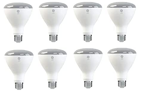 GE LED BR30 Indoor Floodlight Bulb (8 Pack) - Energy Star Certified, Soft White, 10W