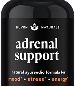 Adrenal Support — Natural Adrenal Fatigue Supplements, Cortisol Manager with Ashwagandha Extract, Rhodiola Rosea, Holy Basil, Adaptogenic Herbs for Adrenals, Stress Support & Adrenal Health