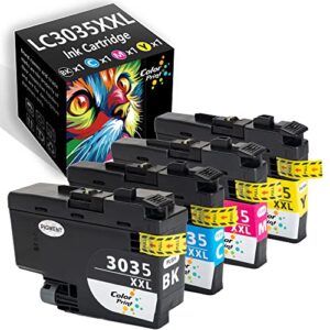 (4-pack, bk, c, m, y) colorprint compatible ink cartridge replacement for brother lc3035 xxl lc3035xxl lc-3035xxl lc3033 work with mfc-j995dw mfc-j995dwxl mfc-j815dw mfc-j805dw mfc-j805dwxl printer