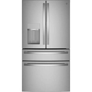 ge profile pvd28bynfs 36″ 4-door french door refrigerator with 27.6 cu. ft. total capacity in fingerprint resistant stainless steel