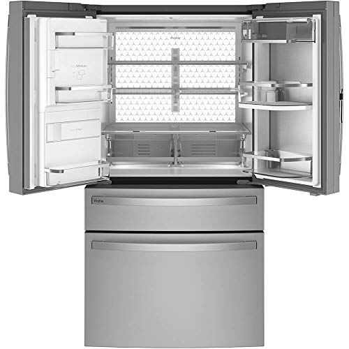 GE Profile PVD28BYNFS 36" 4-Door French Door Refrigerator with 27.6 cu. ft. Total Capacity in Fingerprint Resistant Stainless Steel