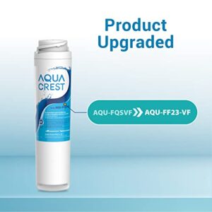 AQUACREST FQSVF Under Sink Water Filter, Replacement for GE FQSVF, FQSVN, FQSLF, GXSV65R, NSF 42 Certified (1 Set), Package May Vary