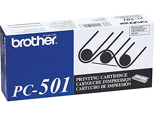 Brother Pc501 Thermal Transfer Print Cartridge, Black - in Retail Packaging