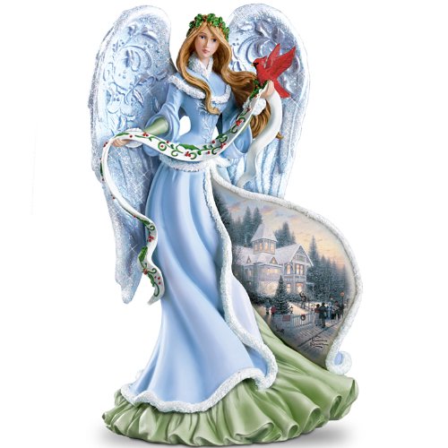 The Bradford Exchange Thomas Kinkade Holly Angel Figurine