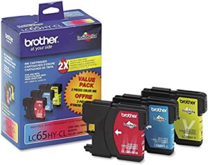 brother 739224 lc 65 color combination ink cartridges high yield 3/pack (lc653pks)
