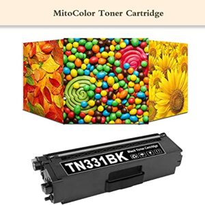 TN-331BK TN331C TN-331M TN331Y Toner Cartridge Replacement for Brother TN-331 TN331 HL-L8250CDN L8350CDW/CDWT MFC-L8600CDW 9460CDN L8650CDW L9550CDW DCP-9050CDN 9055CDN L8400CDN Printer Toner (5 Pack)