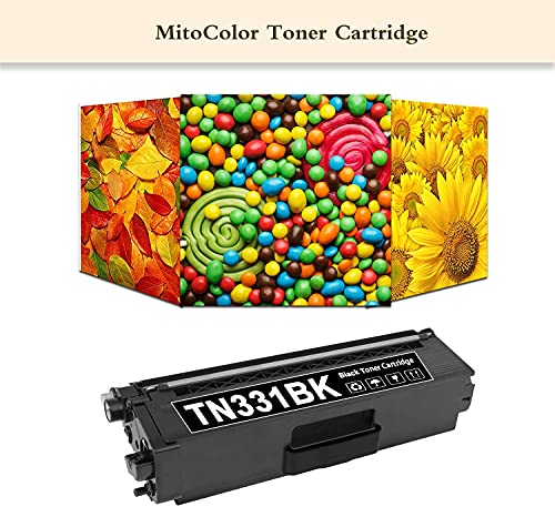 TN-331BK TN331C TN-331M TN331Y Toner Cartridge Replacement for Brother TN-331 TN331 HL-L8250CDN L8350CDW/CDWT MFC-L8600CDW 9460CDN L8650CDW L9550CDW DCP-9050CDN 9055CDN L8400CDN Printer Toner (5 Pack)