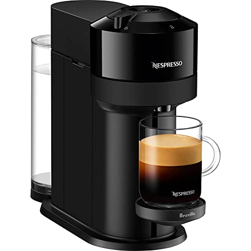 Nespresso BNV550GLB Vertuo Next Espresso Machine with Aeroccino by Breville, Gloss Black