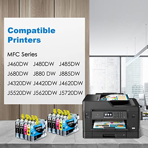 GALADA Compatible Ink Cartridge Replacement for Brother LC201 LC203 XL LC203XL for MFC J480DW MFC J485DW MFC J880DW MFC J460DW MFC J4620DW MFC J4420DW MFC J5520DW MFC J680DW Printer 10 Pack