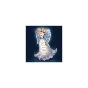 The Bradford Exchange Forever with You Figurine Illuminated Crystal Winged Angel Figurine