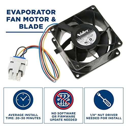 GE Refrigerator Evaporator Fan Motor WR60X26866, WR60X26033