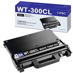alumuink super high yield [black, 1-pack] waste toner box compatible wt-300cl wt300cl replacement for brother hl-4150cdn 4570cdw 4570cdwt mfc-9460cdn 9560cdw 9970cdw waste toner box printers