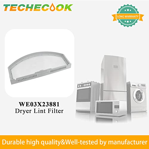 WE03X23881 Dryer Lint Filter Assembly by Techecook - Replacement for GE Hotpoint Dryer 4476390, AP6031713, PS11763056, EAP11763056