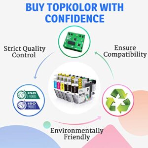 Topkolor Compatible Ink Cartridges Replacement for LC3013 LC3011 LC 3013 3011 LC-3013 LC-3011 High Yield for MFC-J491DW MFC-J895DW MFC-J690DW MFC-J497DW Printer, 8 Pack… (10pack)