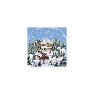 Thomas Kinkade Victorian Village Illuminated Musical Snow Globe by The Bradford Exchange