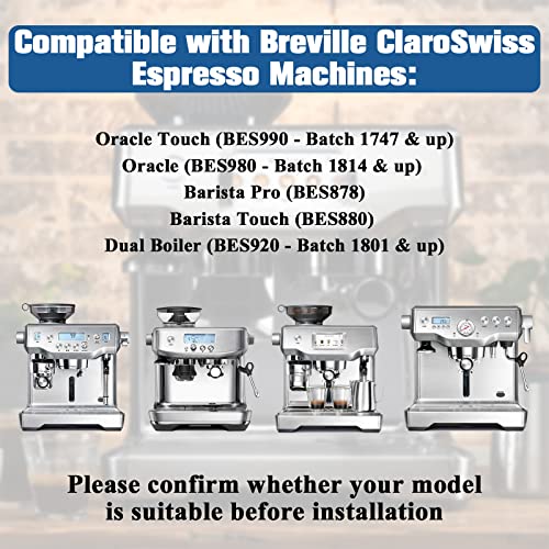 Upgrade Breville Touch Water Filter Replacement Espresso Machine Water Filter for Bes880 Barista Touch & Bes980 Bes990 Oracle Touch & Bes878, Bes920 Espresso Coffee Machine - 4 Pack