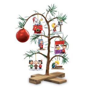 the bradford exchange tabletop tree: peanuts classic holiday memories tabletop tree