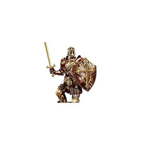 The Bradford Exchange Armor of God Cold-Cast Bronze Sculpture with Two-Sided 24K Gold-Plated Challenge Coin