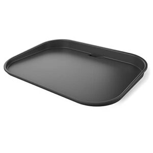 ninja xskgrdplt woodfire, outdoor flat top griddle plate, compatible with ninja woodfire grills (og700 series), ceramic coating, insert, black/grey