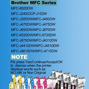 Kingway Compatible Ink Cartridge Replacement for LC-103XL LC103XL LC101 101XL for Brother MFC J870DW J450DW J470DW J650DW J4410DW J4510DW J4710DW J6720DW (10pack, 4BK, 2Y, 2M, 2C)