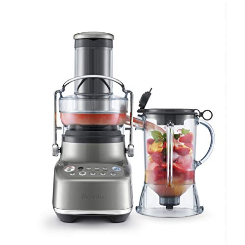 Breville BJB615SHY the 3X Bluicer Blender & Juicer in one, Smoked Hickory