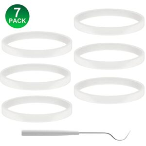 6 PCS Rubber Gaskets 10cm Sealing Gaskets White O-Ring Replacement Parts for Ninja Blender BL480 BL680 BL910 CT680