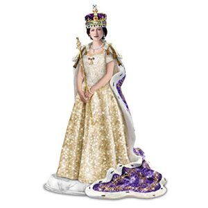 the bradford exchange queen elizabeth coronation hand-cast sculpture