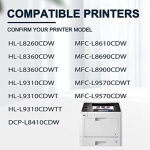 Van Enterprises 3 Pack Color TN433 TN433C TN433M TN433Y (1C+1M+1Y) Compatible Toner Cartridge Replacement for Brother HL-L8260CDW L8360CDW L9310CDWTT DCP-L8410CDW MFC-L8610CDW Printer Ink Cartridge