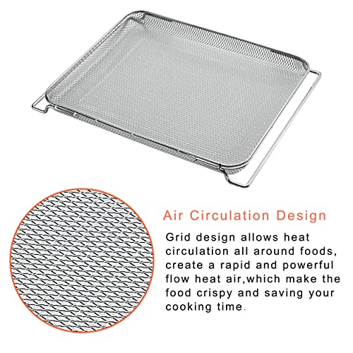 Replacement Air Fry Basket for Ninja Foodi DT251 Air Fryer Oven,Stainless Steel Air Fryer Basket for Ninja Foodi DT201,DT200,Accessories for Ninja Foodi 10-in-1 Smart XL Air Fry Oven