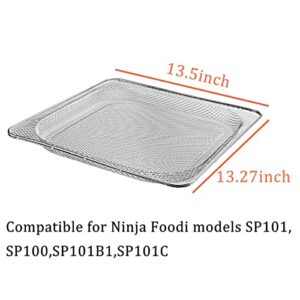 Replacement Air Fry Basket for Ninja Foodi SP101 Air Fryer Oven,Stainless Steel Air Fryer Basket for Ninja Foodi SP100,SP101B1,SP101C,Accessories for Ninja Foodi 8-in-1 Digital Air Fry Oven