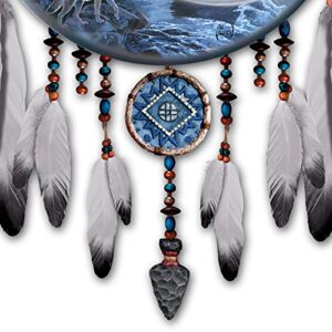 Al Agnew Wolf Art Dreamcatcher Wall D??cor Lights Up by The Bradford Exchange