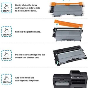 Ink E-Sale Compatible High Yield Brother TN420 TN450 Toner Cartridge Black for Brother HL-2240 HL-2240D HL-2270DW HL-2280DW MFC-7360N MFC-7860DW HL-2220 MFC-7240 IntelliFax 2840 2940 Printer (4-Pack)