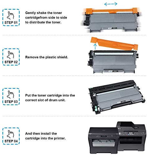 Ink E-Sale Compatible High Yield Brother TN420 TN450 Toner Cartridge Black for Brother HL-2240 HL-2240D HL-2270DW HL-2280DW MFC-7360N MFC-7860DW HL-2220 MFC-7240 IntelliFax 2840 2940 Printer (4-Pack)