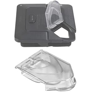 pour spout cover replacement for ninja blender lid, replacement spout cover for ninja blender 72 oz square pitcher, suitable for nj600-nj602 and bl500-bl781, clear