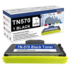 1 pack compatible tn-570 toner cartridge replacement for  brother tn570 dcp-8020 8045d 8045dn hl-5040 5140 1650 5170dnlt 1670n 1650nplus 1870n mfc-8420 8440 8820d 8840dn printer,sold by hobbyunion