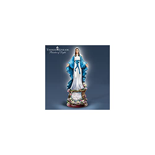 The Bradford Exchange Thomas Kinkade Hail Mary Full of Grace Light Up Sculpture